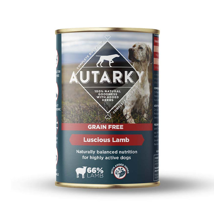 Autarky Grain Free Luscious Lamb with Veg Wet 12 x 395g