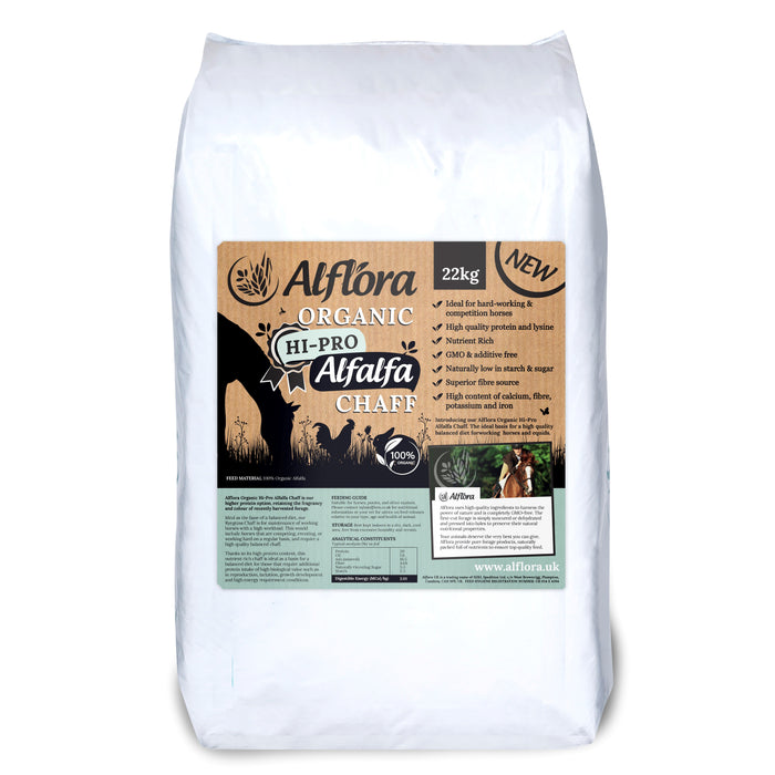 Alflora Organic Hi-Pro Alfalfa Chaff - 22 kg