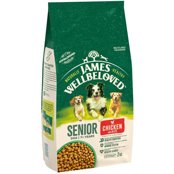 James Wellbeloved Dog Senior Chicken & Rice - Various Sizes - MAY SPECIAL OFFER - 16% OFF