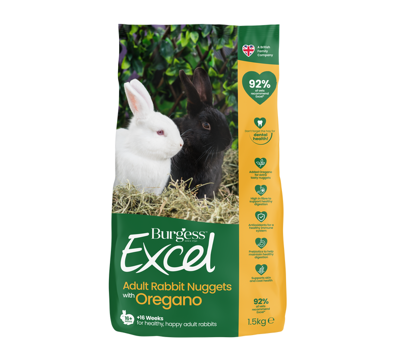 Burgess Excel Rabbit Nug Oregano 4x1.5kg