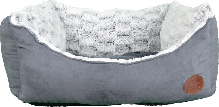Snug & Cosy Novara Rectangle Charcoal Bed - Various Sizes