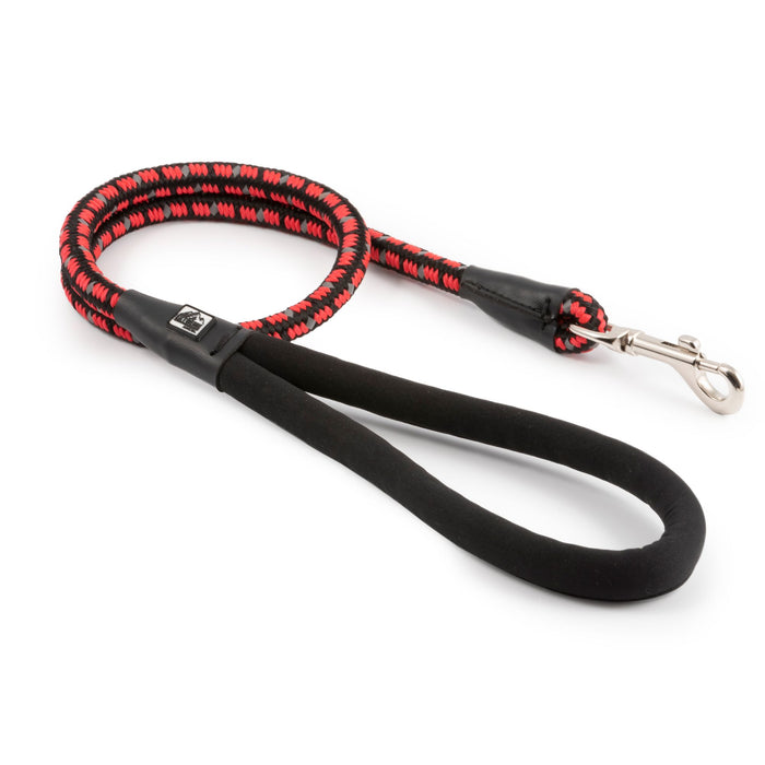 Ancol Extreme Shock Absorb Rope Lead Black / Red