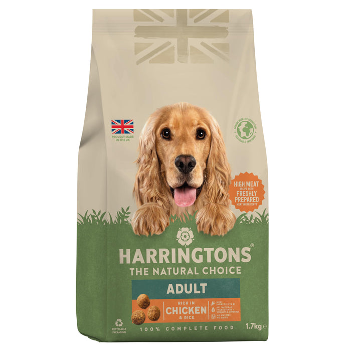 Harringtons Dog Chicken & Rice 4x1.7kg - MAY SPECIAL OFFER - 6% OFF