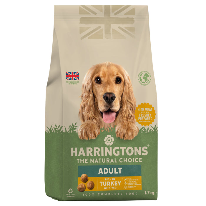 Harringtons Dog Turkey & Veg 4x1.7kg - MAY SPECIAL OFFER - 6% OFF