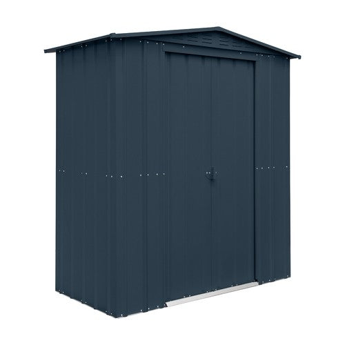 Global 6x3 Anthracite Grey Metal Apex Shed
