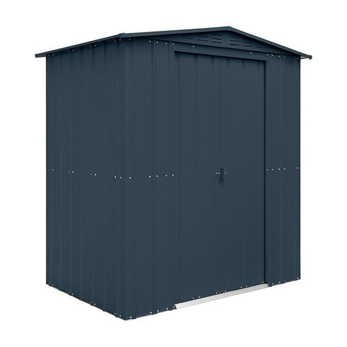 Global 6x5 Anthracite Grey Metal Apex  Shed