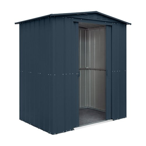 Global 6x5 Anthracite Grey Metal Apex  Shed