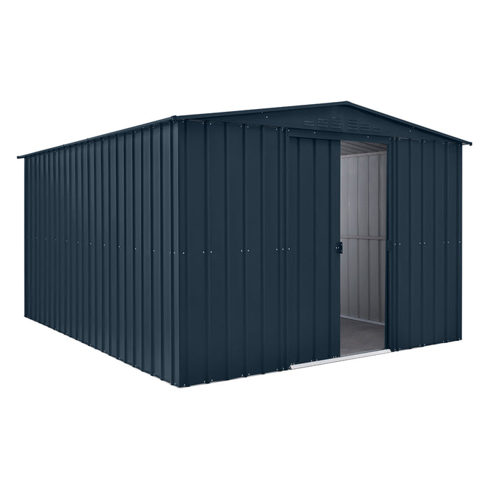 Global 10x7 Anthracite Grey Metal Apex  Shed