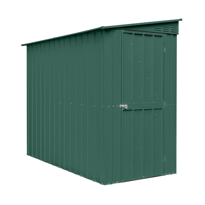 Global 4x8 Heritage Green Metal Lean To Shed