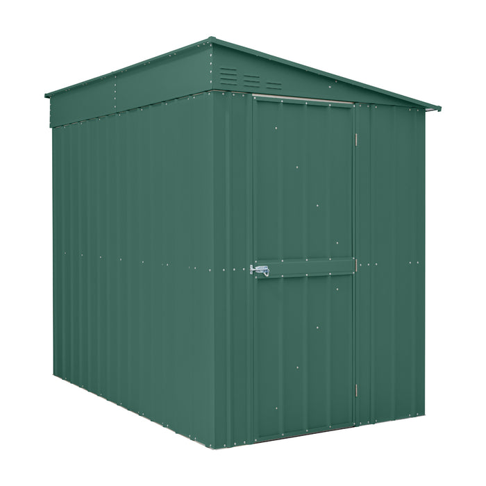 Global 5x8 Heritage Green Metal Lean To Shed