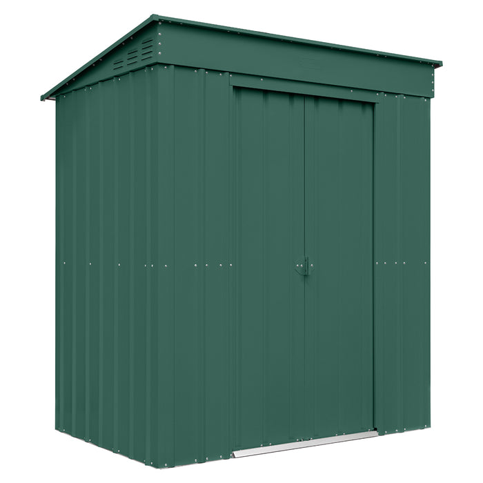 Global 6x3 Heritage Green Metal Pent Shed