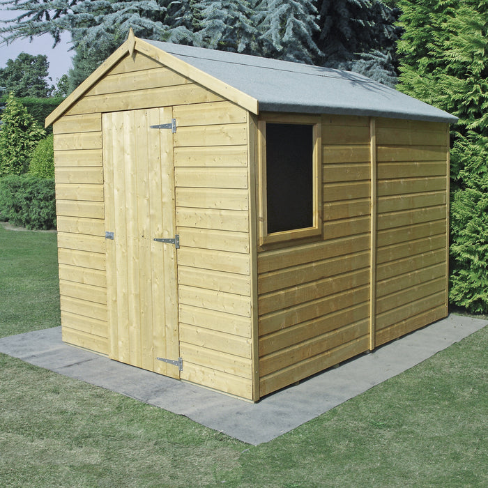 8' x 6' Pressure Treated Durham Single Door Shed - APRIL SPECIAL OFFER