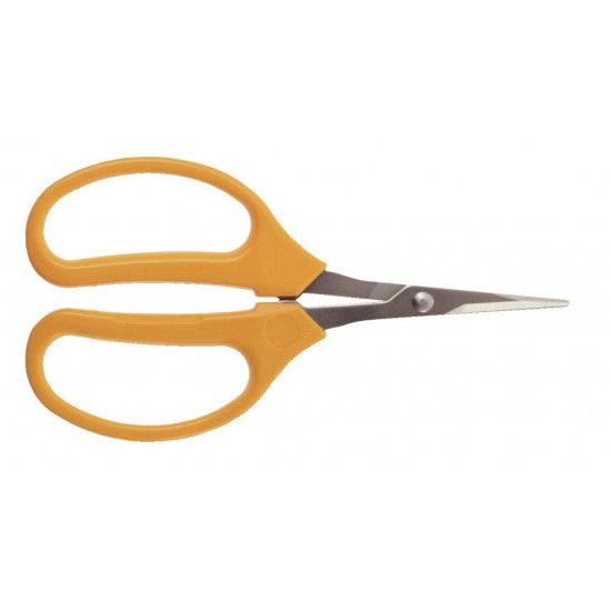 GRAPE PICKING SCISSORS -  THIN ANGLED SS BLADE -  SOFTBOW COMFORT GRIPS -  L/R HANDED