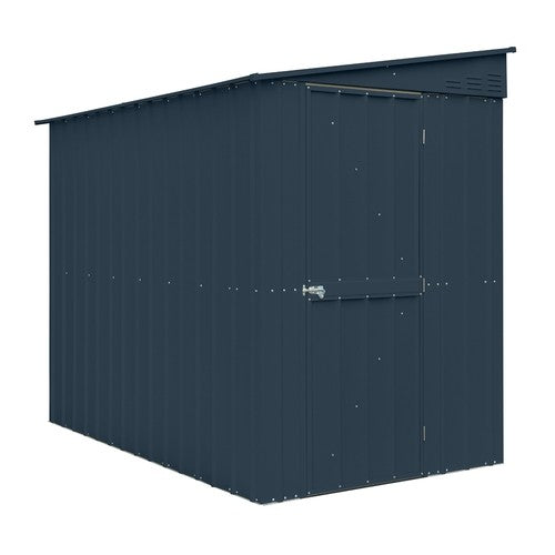 Global 5x8  Anthracite Grey Metal Lean-To Shed