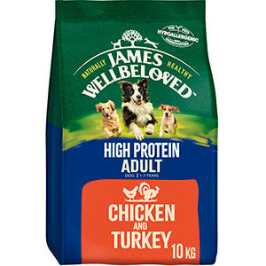 James Wellbeloved Dog Adult High Protein Chicken & Turkey - Various Sizes - APRIL SPECIAL OFFER - 18% OFF