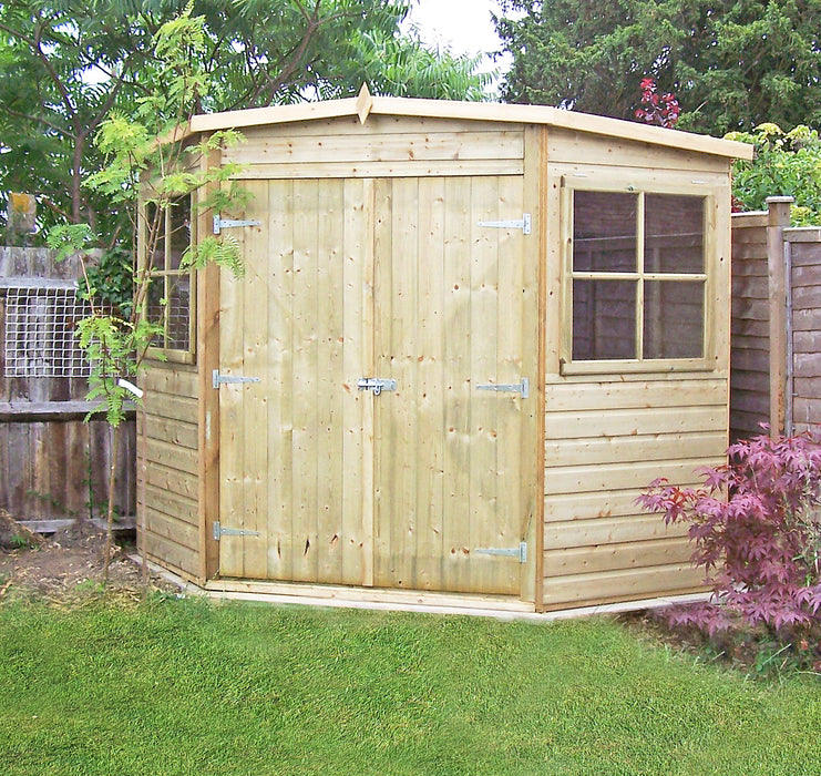 7' x 7' Pressure Treated Corner Shed - MAY SPECIAL OFFER - 8% OFF