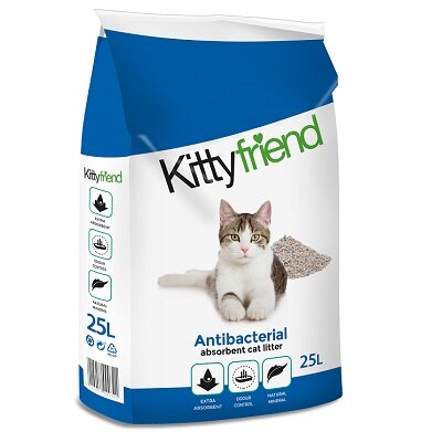 Kitty Friend Antibacterial Cat Litter - 25 L