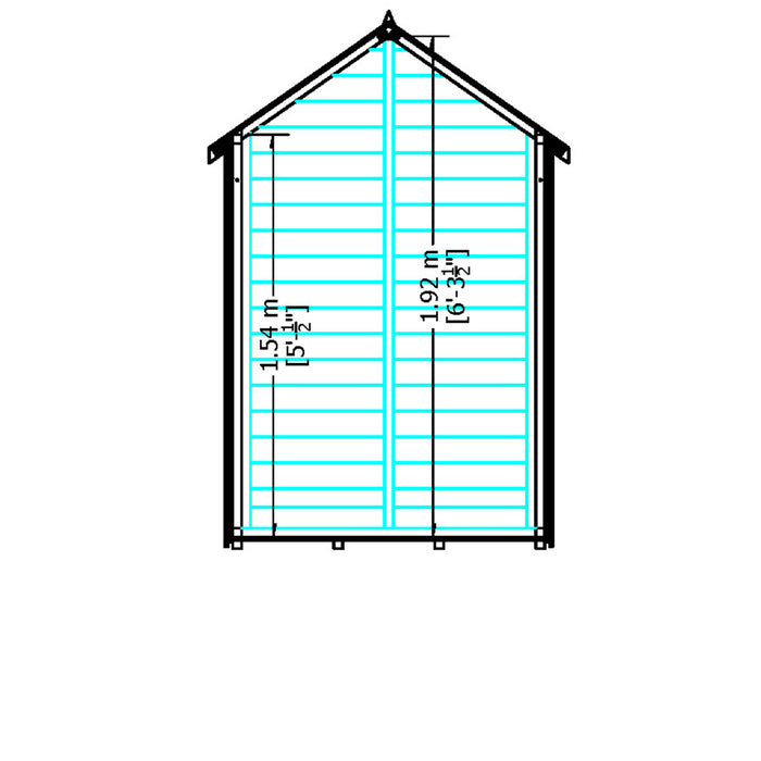 6' x 4' Overlap Single Door Shed - MAY SPECIAL OFFER - 11% OFF