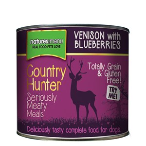 Natures Menu Country Hunter Dog Tins Venison 6x600g