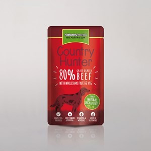 Natures Menu Country Hunter Dog Pouch Beef 3x 6x150g