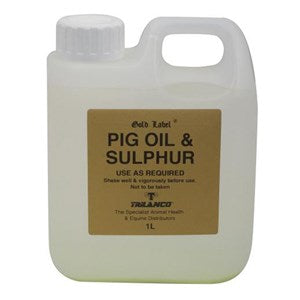 Pig Oil and Sulphur for Horses - 4.5 L