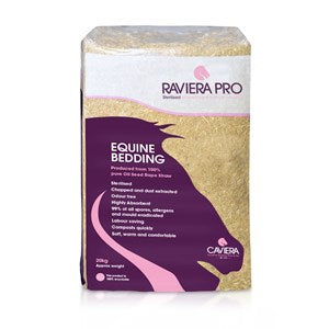 Raviera Pro Sterilised Rape Straw Bedding - 20 kg