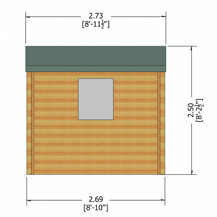 9' x 9' Camelot 19mm Log Cabin - MAY SPECIAL OFFER - 5% OFF