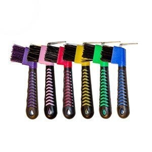 Red Gorilla Hoof Pick with Brush - Multi-Pack - Assorted Colours