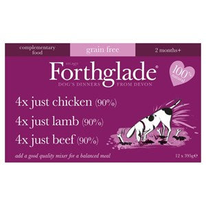 Forthglade Just Multicase Grain Free 12x 395g     