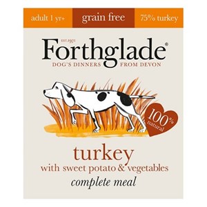 Forthglade Complete Adult Grain Free Turkey 18x 395g     