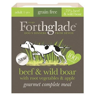 Forthglade Gourmet Grain Free Beef & Wild Boar 7x 395g     