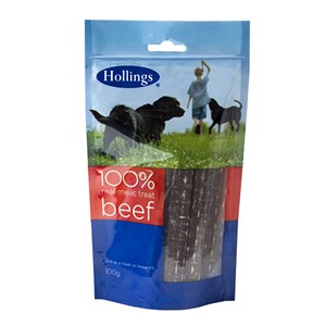 Hollings Meat Treat 100% Beef 12x100g      