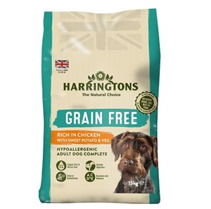 Harringtons Dog Grain Free Chicken & Sweet Potato - 15 kg     