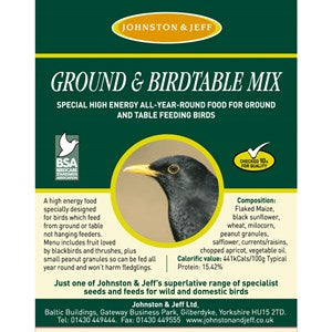 Johnston & Jeff Ground & Table Wild Bird Food  - 12.75 kg