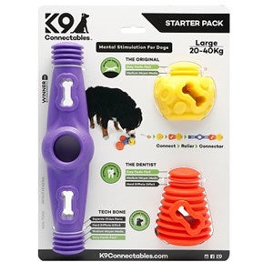 K9 Connectables Starter Pack Pu/O/Y  - Large     