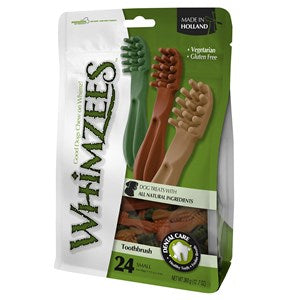 Whimzees Toothbrush Sml 6x24 Bags x90mm      