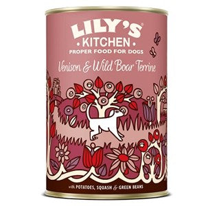 Lily's Kitchen Venison & Wild Boar Terrine 6x 400g  - Tray      
