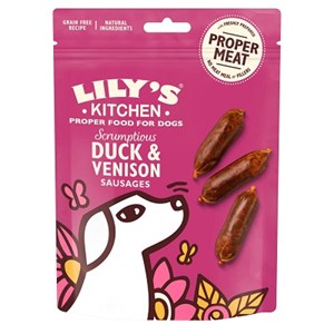 Lily's Kitchen Dck&Ven Sausage Treat 8x 70g