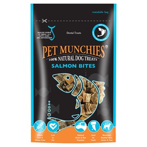 Pet Munchies Salmon Bites 8x90g      