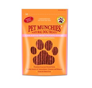Pet Munchies Dog Treat Ckn S/Pot 8x90g     