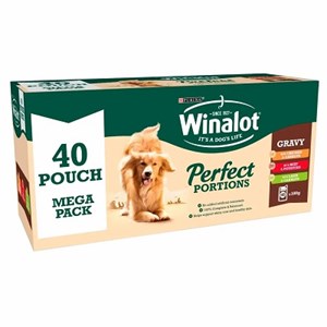 Winalot Perfect Portions Chunks in Gravey 40x 100g    