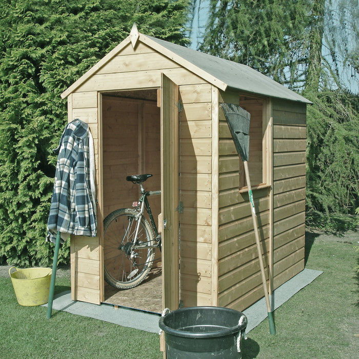 6' x 4' Pressure Treated Shetland Shiplap Apex Shed - MAY SPECIAL OFFER - 8% OFF