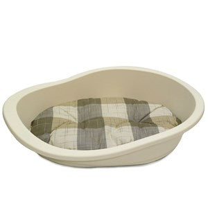 Rosewood Sonny Plastic Dog Bed Cream - Various Sizes