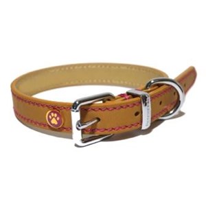 Lux Leather Tan Collar - Various Sizes