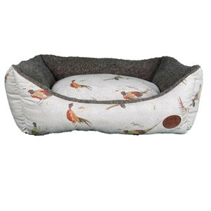 Snug & Cosy Nature Rectangle Pheasant Dog Bed