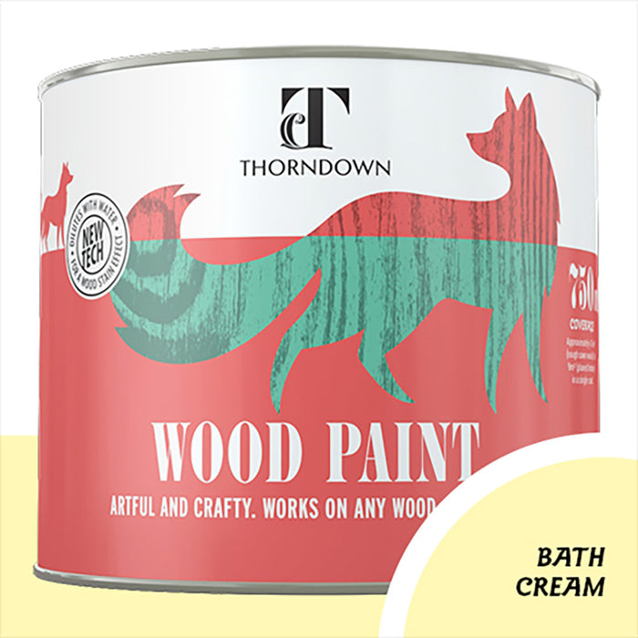 Bath Cream Wood Paint