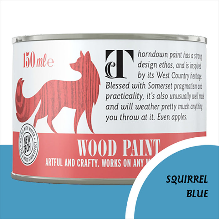 Squirrel Blue Wood Paint