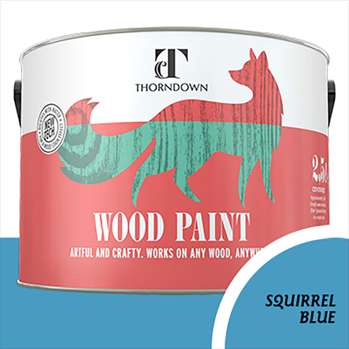 Squirrel Blue Wood Paint