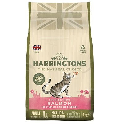 Harringtons Salmon Adult Dry Cat Food - Multi-Pack