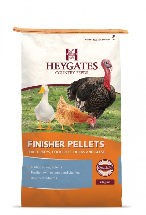 Heygates Turkey/Poultry Finisher Pellets - 20 kg
